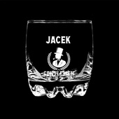PERSONALIZOWANA szklanka do whisky z grawerem DLA GENTLEMENA + IMIĘ