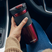 Kubek Contigo Byron na prezent – bordowy GRAWER MONOGRAMU