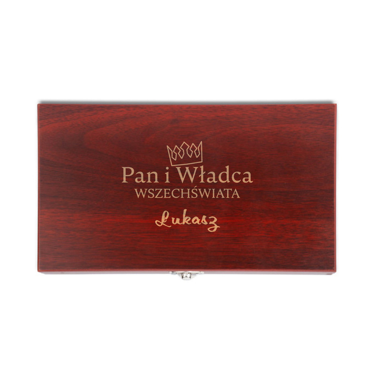 PREZENT DLA NIEGO zestaw do wina z grawerem - PAN I WŁADCA WSZECHŚWIATA