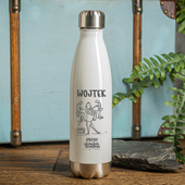 Butelka termiczna  z twoim grawerem SUPER TATA na DZIEŃ OJCA