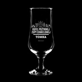 Pokale do piwa z grawerem KUFEL POŻYWNEJ ZUPY CHMIELOWEJ + IMIĘ