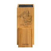 Blok na noże z Twoim grawerem dla KUCHARZA na prezent dla NIEGO