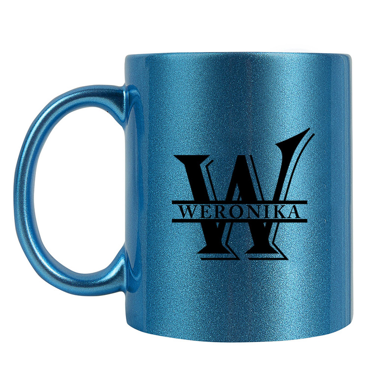 Kubek ceramiczny niebieski na prezent NA IMIENINY