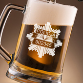 Kufel Z ODZNAKĄ POLICYJNA – personalizowany prezent DLA POLICJANTA