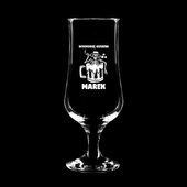 Szklanka do piwa z grawerem WYCHODZĘ OSTATNI + IMIĘ