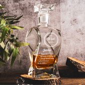 Karafka łamana do whisky na prezent urodzinowy 18 LAT