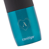 Kubek termiczny Contigo turkusowy Z MONOGRAMEMEM – prezent personalizowany