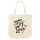 Torba na zakupy z IMIENIEM PREZENT Z NADRUKIEM dla niej