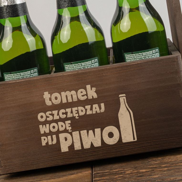 Nosidło na piwo DLA EKOLOGA z personalizowanym grawerem