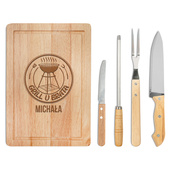 Grawerowany zestaw do grilla z deską DLA BRATA na prezent