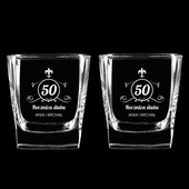 2 Szklanki do whisky na 50 ROCZNICĘ ŚLUBU dla amatorów szkockiej