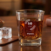 PERSONALIZOWANA Szklanka do whisky prezent 50 URODZINY