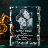 Fotokryształ 3D - Ślubne Podziękowania Dla Rodziców