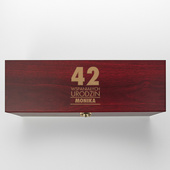 Pudełko do wina z akcesoriami PREZENT NA URODZINY grawer imienia