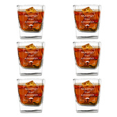 Zestaw 6 szklanek do whisky z grawerem NAJLEPSZY WUJEK  na prezent