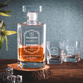 Zestaw do whisky karafka i 6 szklanek DLA BRATA na urodziny