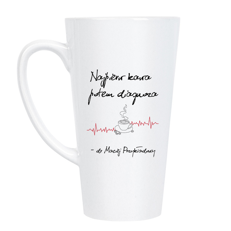 Personalizowany kubek Latte Max z nadrukiem DLA LEKARZA
