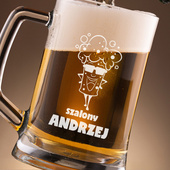 Kufel z grawerem SZALONY ANDRZEJ prezent PERSONALIZOWANY