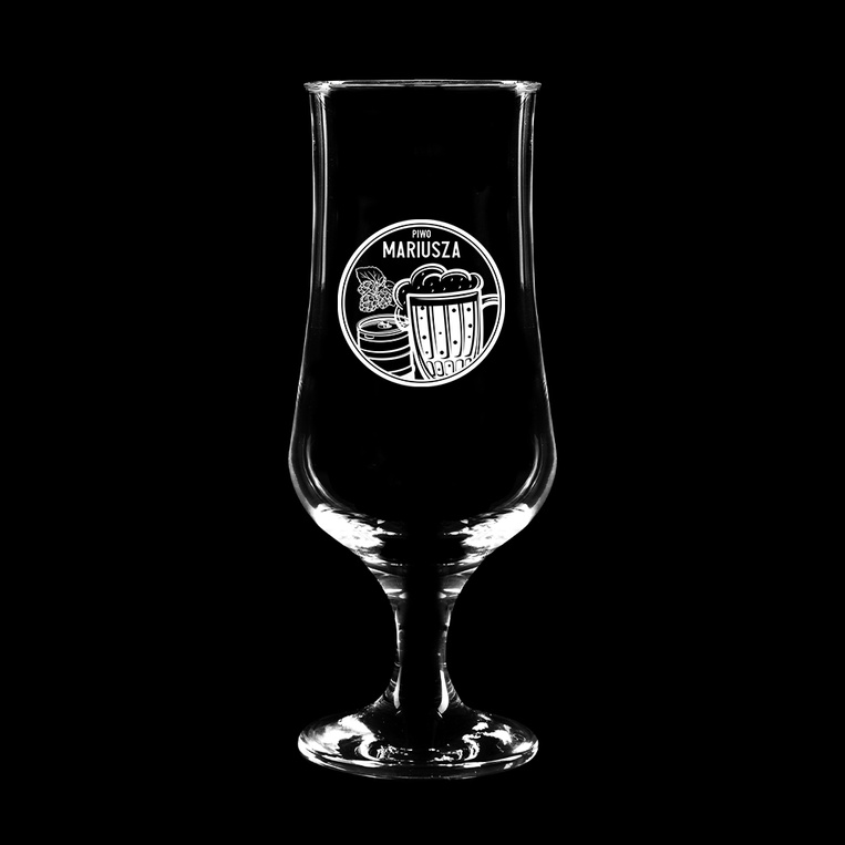 Pokale do piwa z grawerunkiem PIWO + IMIĘ na prezent
