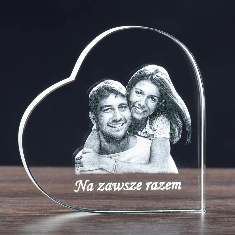 Personalizowana fotolampka 2D 110x110x20 mm ze zdjęciem | Statuetka LED