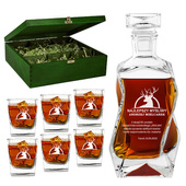 Personalizowany zestaw do whisky na 60tkę – Karafka i szklanki z grawerem