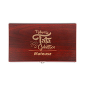 PREZENT DLA TATY z grawerem - personalizowany zestaw do wina