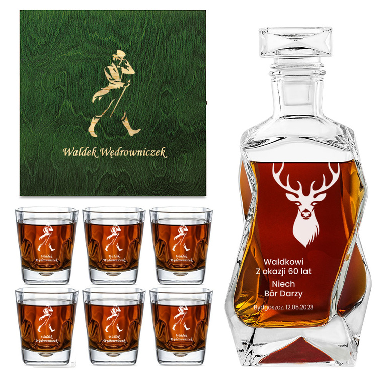 PREZENT DLA MYŚLIWEGO amatora szkockiej whisky WĘDROWNICZEK