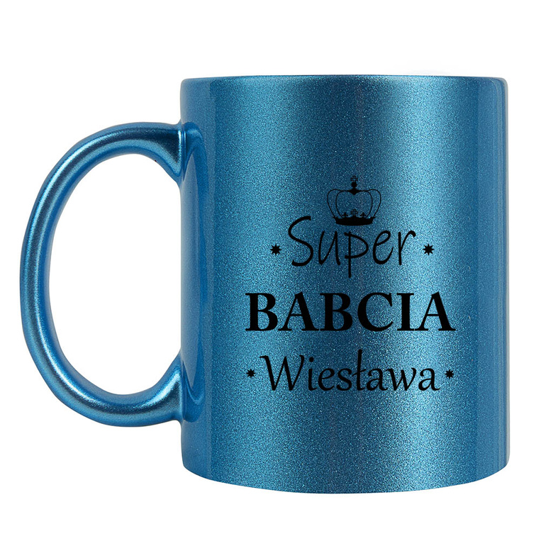 PERSONALIZOWANY kubek z nadrukiem SUPER BABCIA + IMIĘ