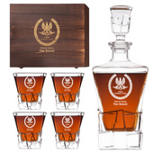 Zestaw do whisky z grawerem dla pracownika STRAŻY OCHRONY KOLEI 