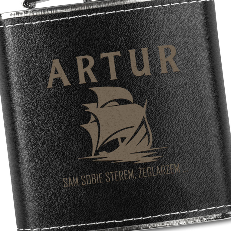 Piersiówka DLA ŻEGLARZA, MARYNARZA z peronalizowanym grawerem