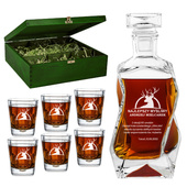 Personalizowany zestaw do whisky na 60tkę – Karafka i szklanki z grawerem