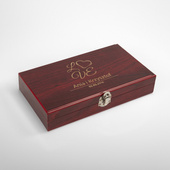 Zestaw do wina z grawerem na PREZENT DLA PARY ROCZNICA 