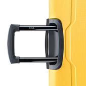 Personalizowana walizka duża Puccini – żółta, GRAWEROWANE INICJAŁY