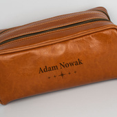 Elegancka skórzana kosmetyczka DLA NIEGO personalizacja grawerem