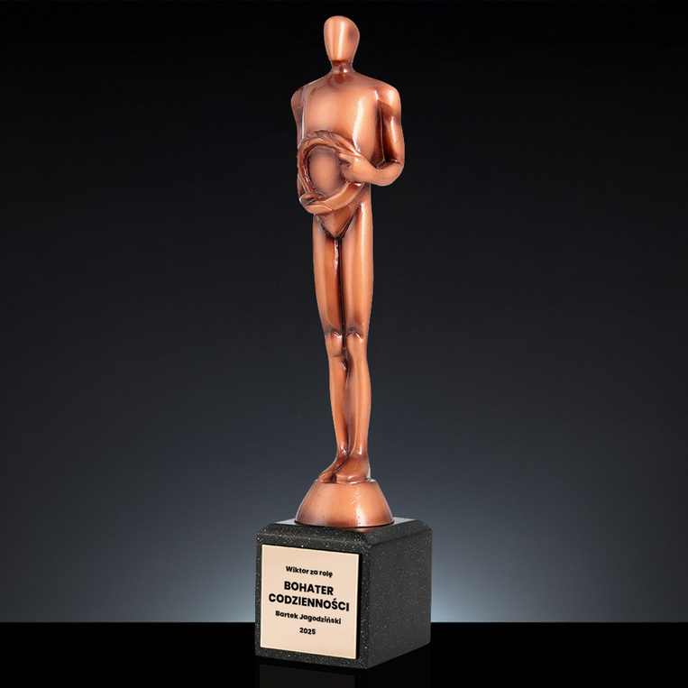 Statuetka WIKTOR – za rolę Bohatera Codzienności z grawerem