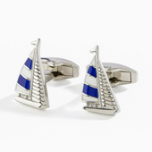 Spinki do mankietów JACHT – prezent DLA ŻEGLARZA MARYNARZA