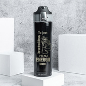 Kubek termiczny z grawerem BUTELKA PEŁNA ENERGII  na prezent DLA NIEJ