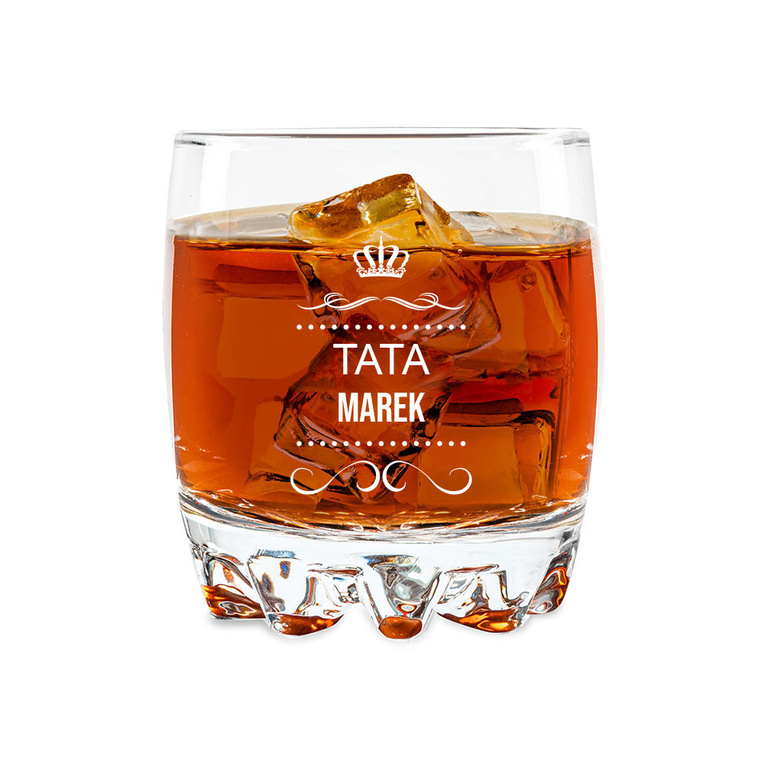 Szklanka do whisky DLA TATY z grawerem
