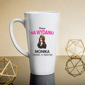 Kubek Latte MAX z nadrukiem PANNA NA WYDANIU na prezent
