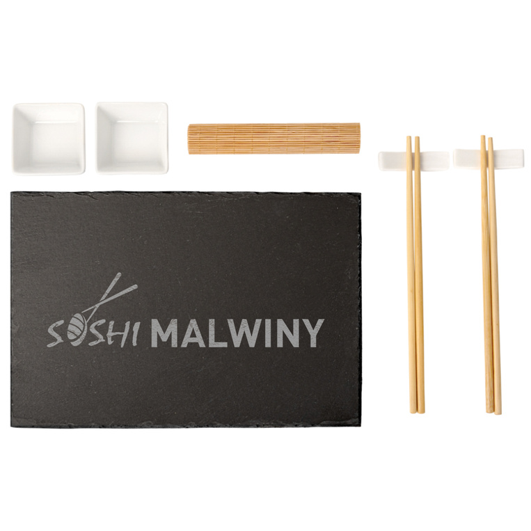 Zestaw do sushi DLA NIEJ z grawerowaną deską kamienną