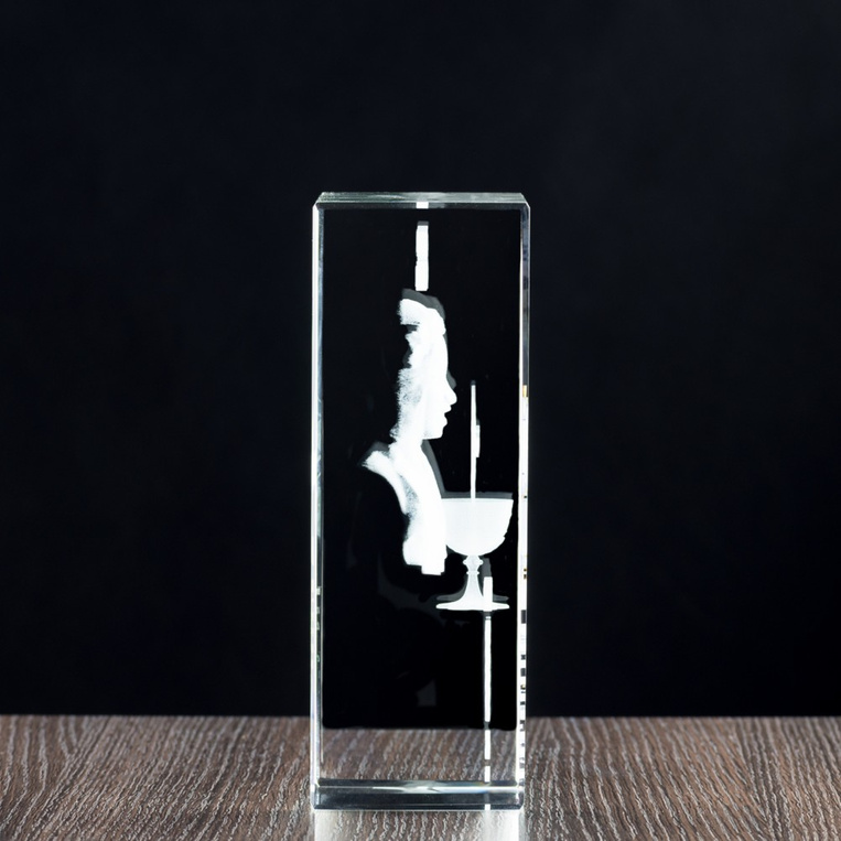 Zdjęcie 3D w krysztale Pamiątka I Komunii Świętej Fotokryształ Duży