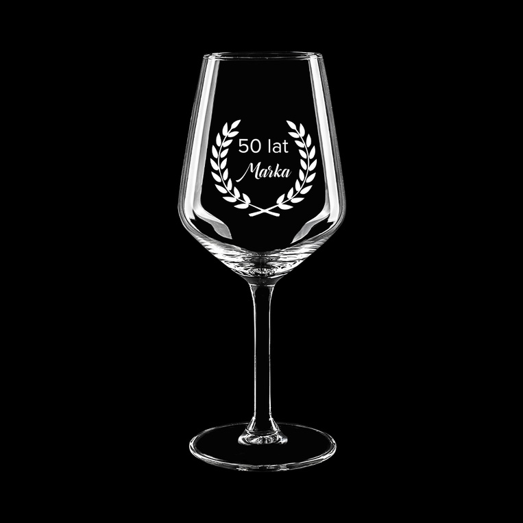 Zestaw 6 kieliszków do wina GRAWER na prezent na 50 URODZINY dla NIEGO