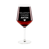 Kieliszek do wina czerwonego z grawerem - DLA CHŁOPAKA