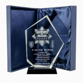 Duża statuetka DLA POLICJANTA NA EMERYTURĘ – personalizowane podziękowanie