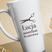 Kubek Latte Max z personalizowanym nadrukiem DLA FRYZJERKI