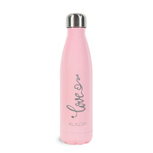 Butelka termiczna różowa GRAWER - PREZENT Z MIŁOŚCI