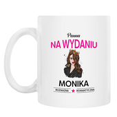 Personalizowany kubek z nadrukiem PANNA NA WYDANIU + IMIĘ
