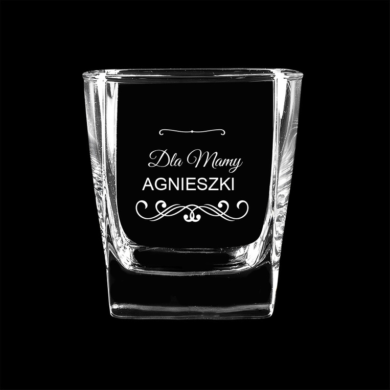 Szklanka do whisky z grawerem DLA MAMY + IMIĘ