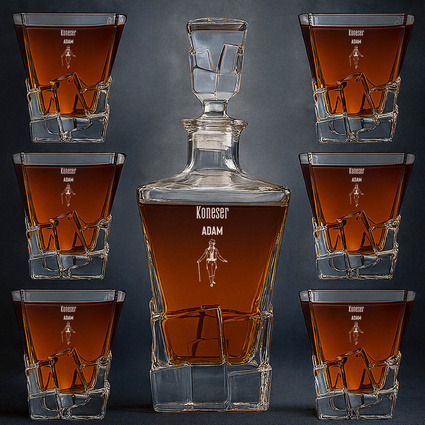 Zestaw Premium do whisky z grawerem NA IMIENINY dla konesera szkockiej