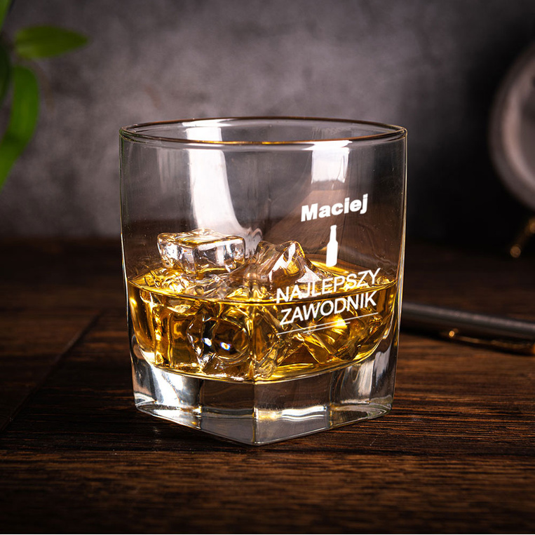 Szklanka do whisky z grawerem dla SMAKOSZA na prezent